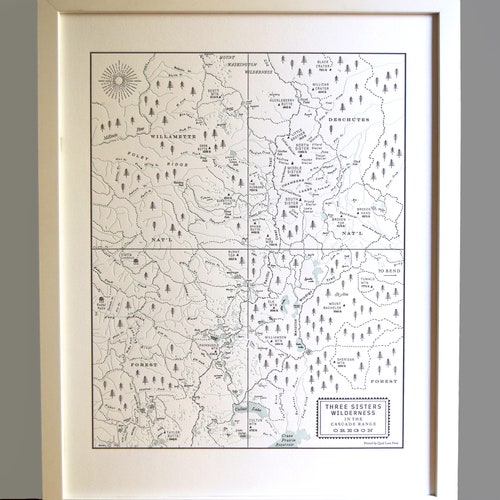 1930s Animated OREGON State Map RARE Map Reprint Map of Oregon Wall Art usbl 