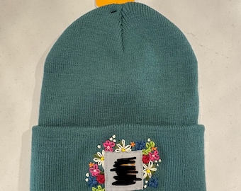 Hand Embroidered Beanie