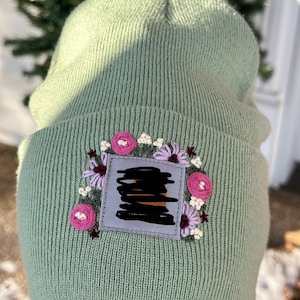 Hand Embroidered Beanie