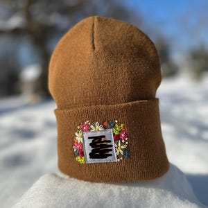 Hand Embroidered Beanie
