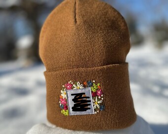 Hand Embroidered Beanie