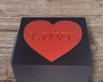 Love Herz Untersetzer mit Ständer