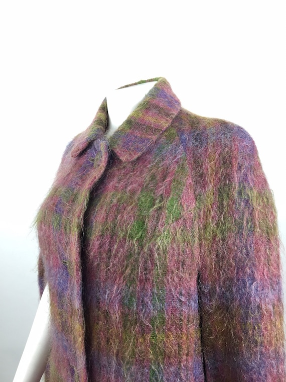 Vintage Andrew Stewart Mohair & Wool Tartan Cape -