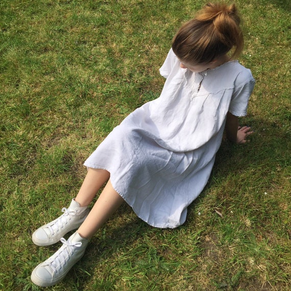 Antique Linen Paysan Work Shirt/Dress