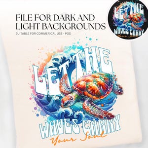 Sea Turtle PNG, ocean wave DTF Design for the Beach, Beach Quote Png, Summer Sublimation Clipart, Beach Shirt Digital Download, Beach Vibes.