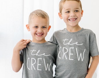 Big brother t-shirt | The Crew | big bro t-shirt | brother shirt | family photos | new baby | big brother gift | pregnancy announcement