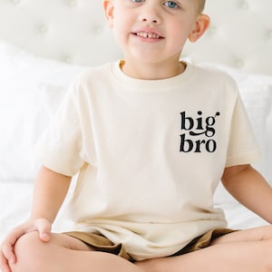 Natural Big brother shirt big brother shirt big brother t-shirt big bro big bro little bro minimal big brother shirt image 2