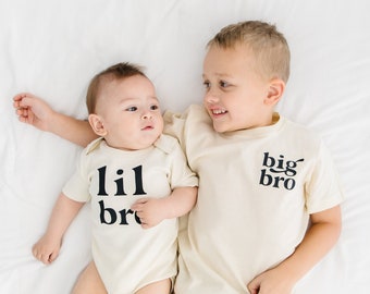 Big bro lil bro shirts | Big Brother little brother set | big little brother | big bro t-shirt | natural big brother shirt |