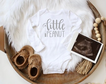 Pregnancy announcement bodysuit | little peanut | we're expecting | baby announcement | baby gift | little peanut bodysuit | minimal baby