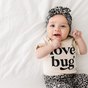 Love Bug baby love bug bodysuit newborn baby girl baby girl outfit newborn baby boy gender neutral baby neutral baby minimal image 2