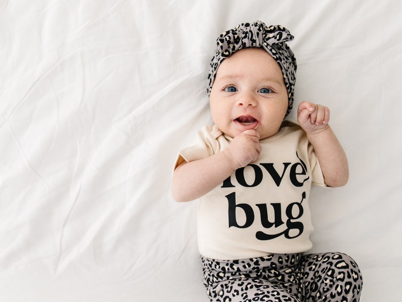 Love Bug baby love bug bodysuit newborn baby girl baby girl outfit newborn baby boy gender neutral baby neutral baby minimal image 2