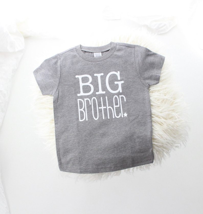 Big brother little brother new baby announcement brother shirts cute brother shirt big bro little bro brother t-shirts image 4