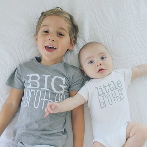 Big Brother Little Brother New Baby Announcement Brother Shirts Cute ...