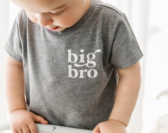 Brüderchen Shirt | Graues Big Brother Shirt | großer Bruder T-Shirt | großer Bruder | kleiner Bro kleiner Bro | minimales Big Brother Shirt