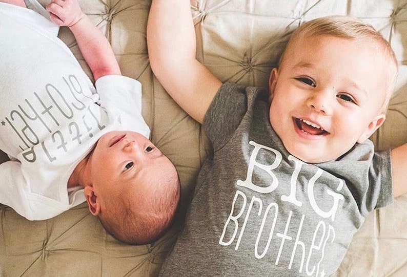 Big brother little brother new baby announcement brother shirts cute brother shirt big bro little bro brother t-shirts image 5