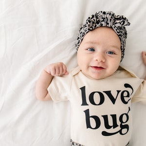 Love Bug baby love bug bodysuit newborn baby girl baby girl outfit newborn baby boy gender neutral baby neutral baby minimal image 3