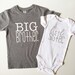 Big Brother little sister set | big brother little sister | new baby gift | family photos | gender reveal | 