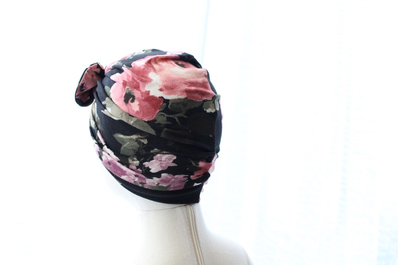 Baby Girl Swaddle and Turban Set Black Floral Swaddle Etsy