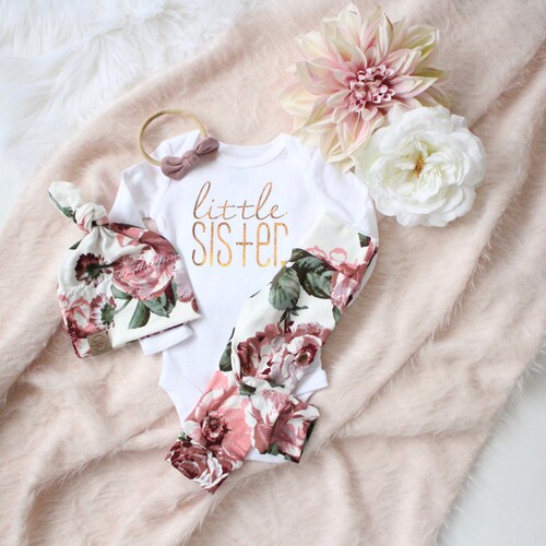 Baby Girl Coming Home Outfit Newborn Girl Coming Home Outfit Etsy