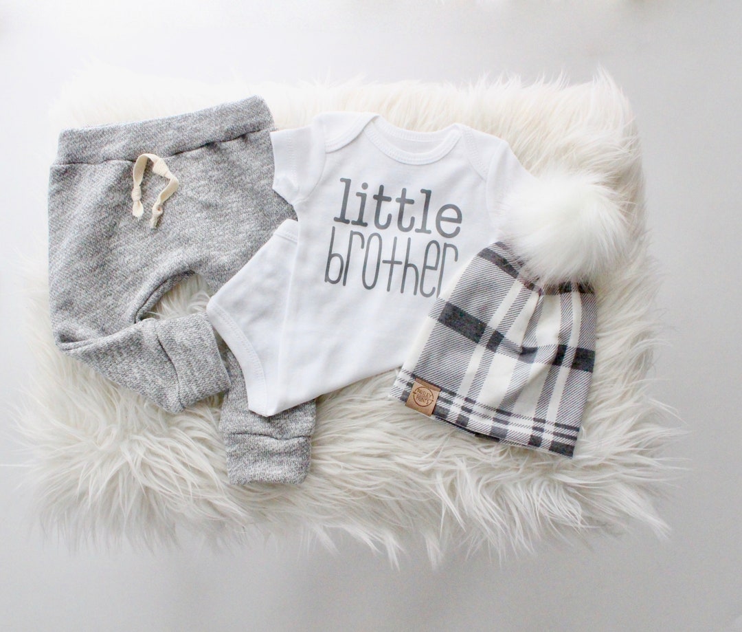 3 Piece Little Brother Outfit Cute Little Brother Baby Boy Outfit ...