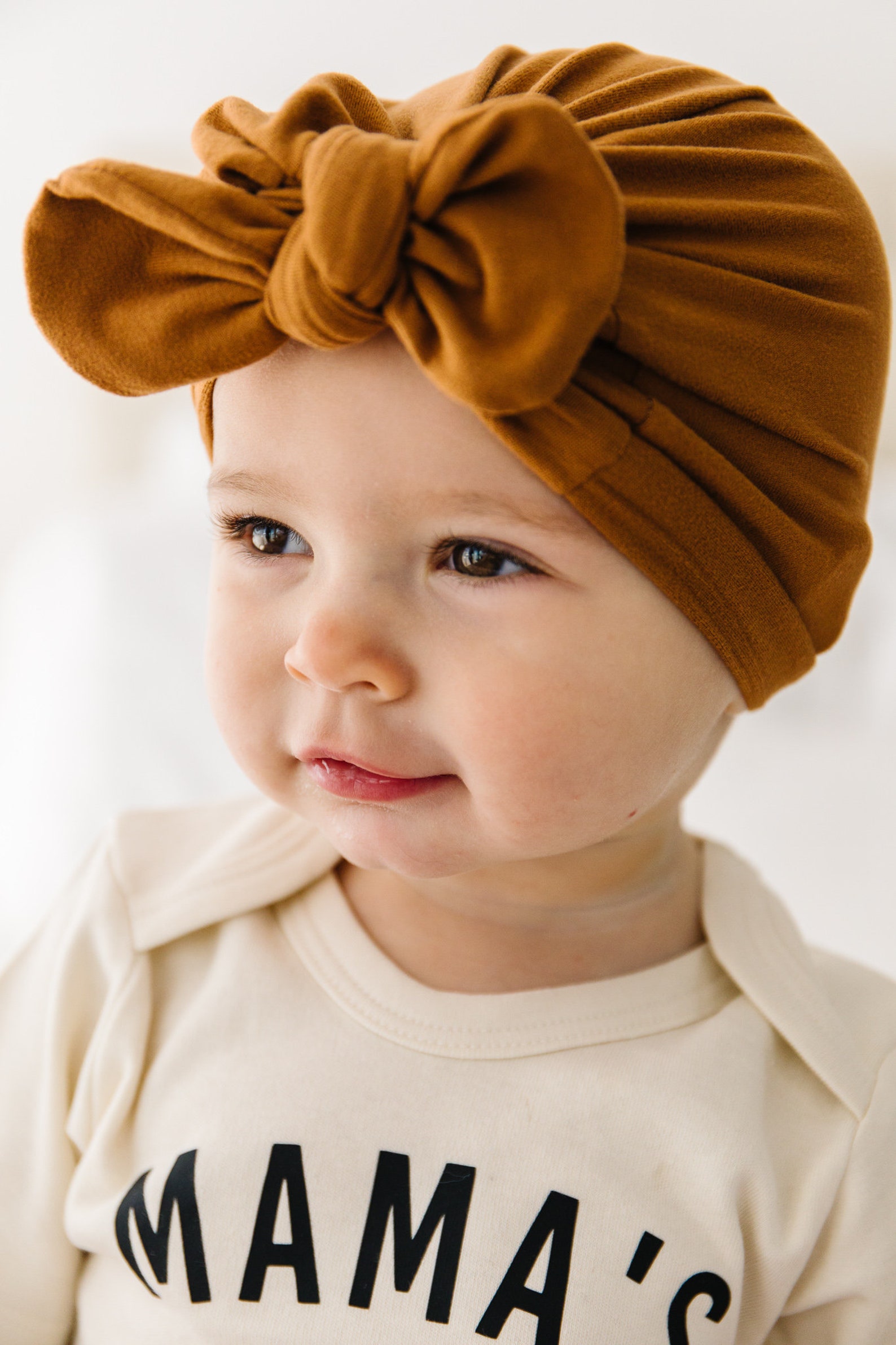 Baby Girl Turban Hat Caramel Baby Turban Fall Girl Turban Etsy