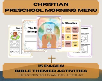 Christian Preschool, Kindergarten, 1st Grade Morning Menu