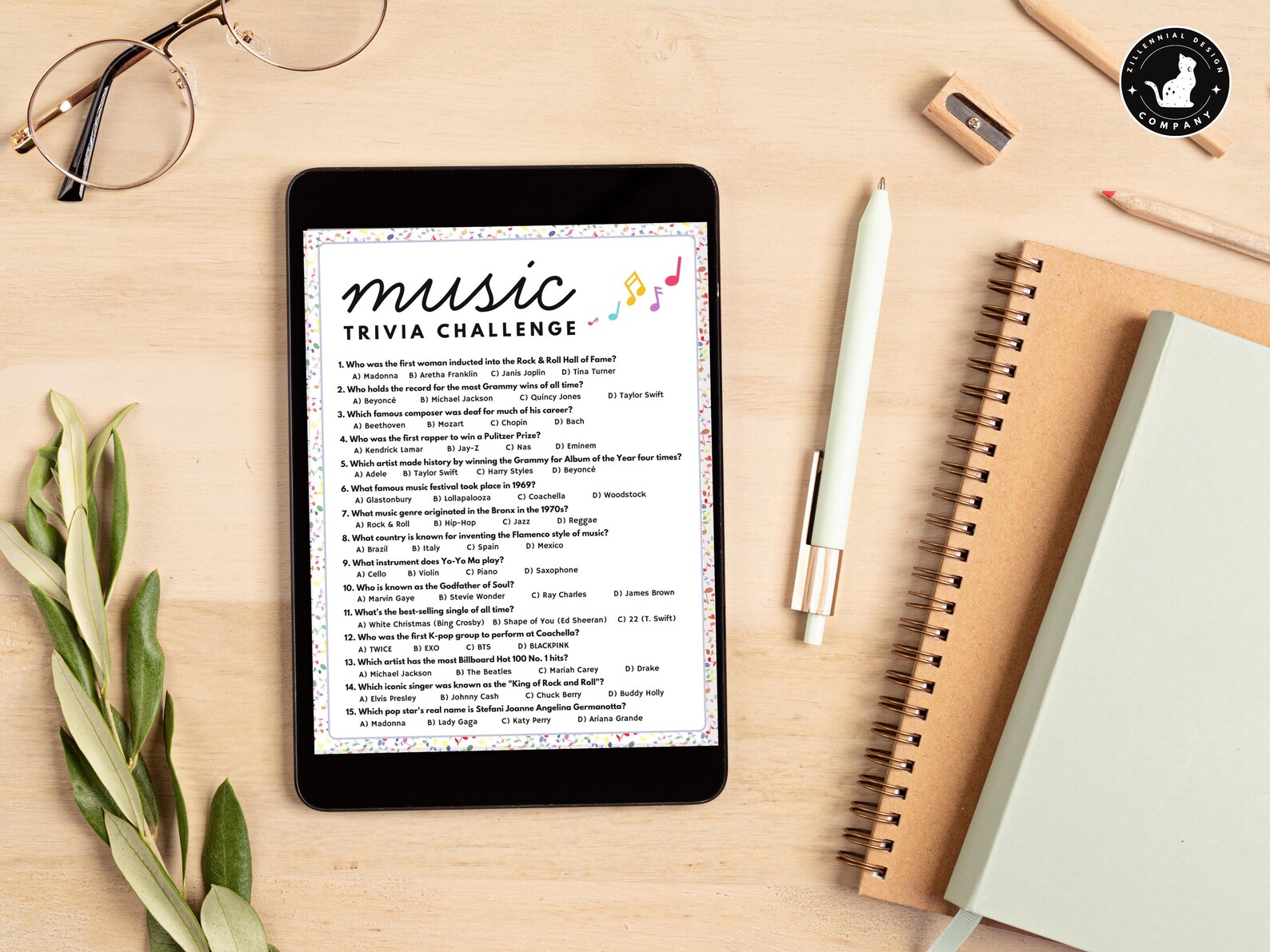 Music Trivia Quiz Game With Answers: 15 Printable Questions & Answers