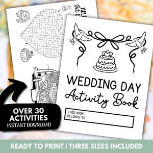 Printable Wedding Activity Book: Kids Games & Coloring (PDF Download)