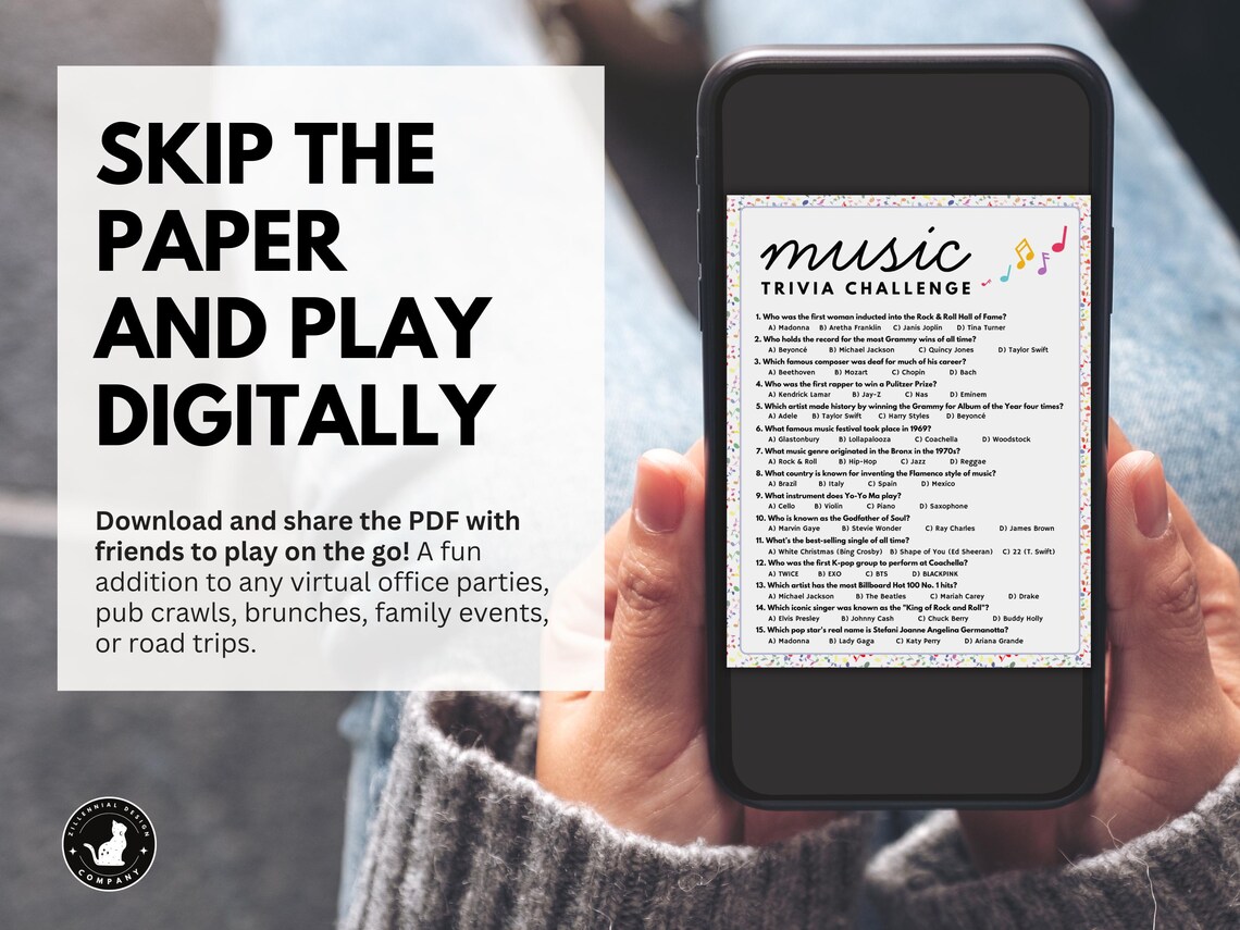 Music Trivia Quiz Game With Answers: 15 Printable Questions & Answers