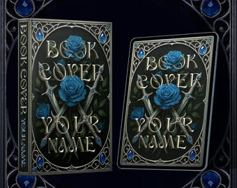 Romance Fantasy Premade Book Cover: Sword & Rose Mystical Art for KDP Ebook and Print
