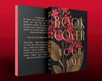 Flower Book Cover Design: Customizable Romance, Poetry, Fantasy KDP Cover