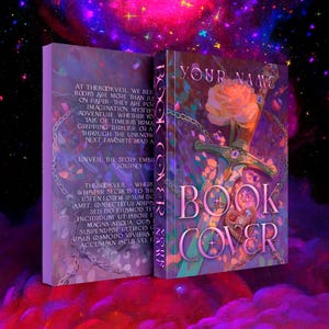 Gotowa okładka książki | YA Romans Fantasy, Miękka estetyka, Emocjonalna podróż, Miecz i róża | KDP Ready