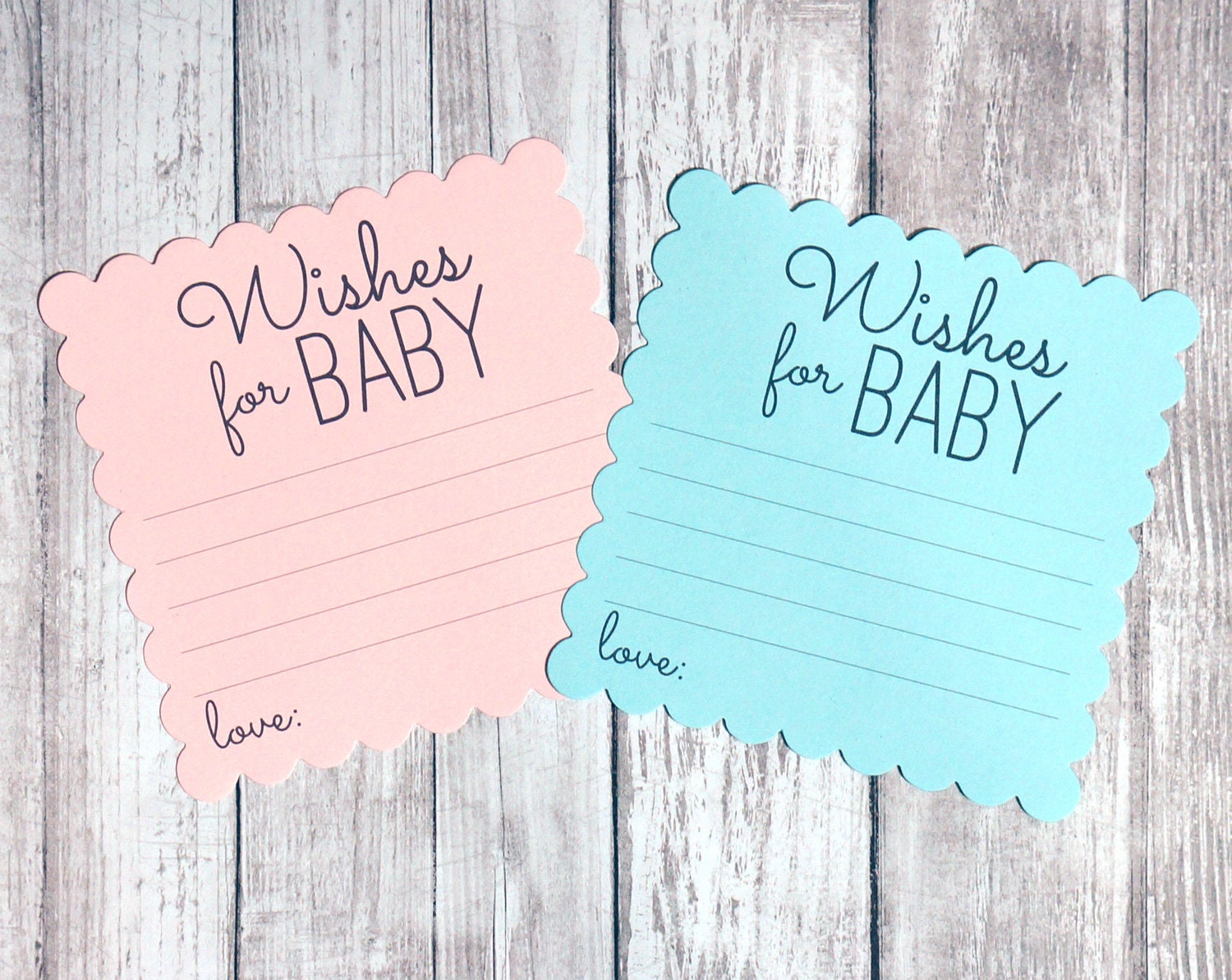 Wishes for Baby Cards - Baby Shower Wish Card - Boy or Girl - Baby Wi…