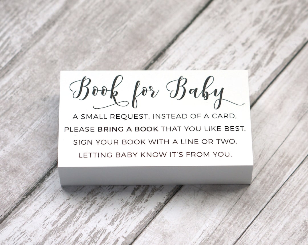 Baby shower invites with book sale request