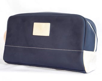 Navy Blue Toiletry Bag