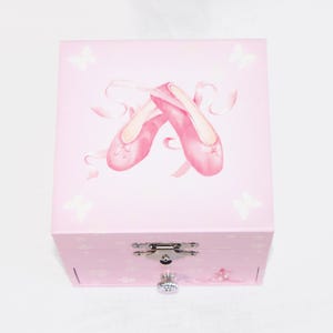 Ballerina Slipper Musical Jewelry Box