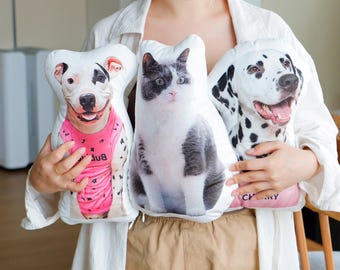 Personalisiertes Haustier Foto Kissen: 3D Hundekissen vom Foto, Katzenkissen, Fotokissen, Haustier Erinnerungsgeschenk, Haustier Andenken, Geschenk für Haustierliebe