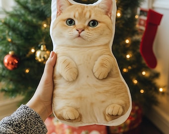 Almohada con forma de mascota, almohada 3D personalizada de perro a partir de una foto, almohada personalizada, regalo conmemorativo para mascotas, regalo de Navidad, almohada con foto, regalo para amantes de las mascotas