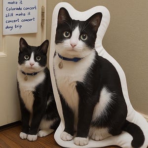 Pet shaped pillow, Cat Pillow, custom 3D dog pillow from photo, personalized pillow, pet memorial gif, photo pillow, gift for pet lover