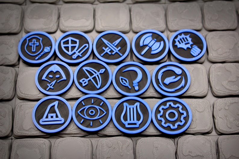 Rust Token 5e Dnd Universal Token Set | Tabletop Gaming | Classes, Monsters, Allies ...