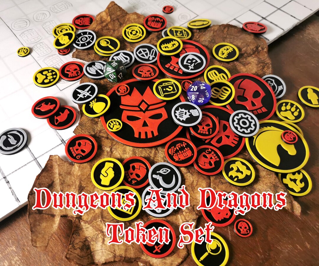 Dnd Token Set | Tabletop Gaming | Classes, Monsters, Allies, Npcs ...