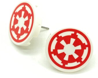 Star Wars Imperial Crest Brick Stud Earrings