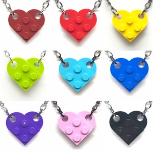 Single Heart Brick Necklace