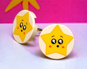 Star Character Brick Stud Earrings