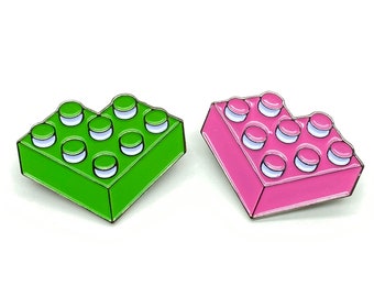 Single Cutebricks Enamel Pin (Choose one color)