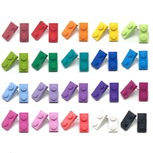 FIVE Pairs of 1x2 Brick Stud Earrings