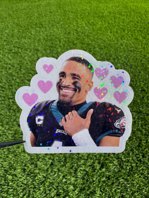 Jalen Hurts Philadelphia Eagles Sticker: Waterproof Vinyl NFL Decal