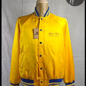 Vintage ‘80s April Fool Fishing Team Varsity Bomber Jacket