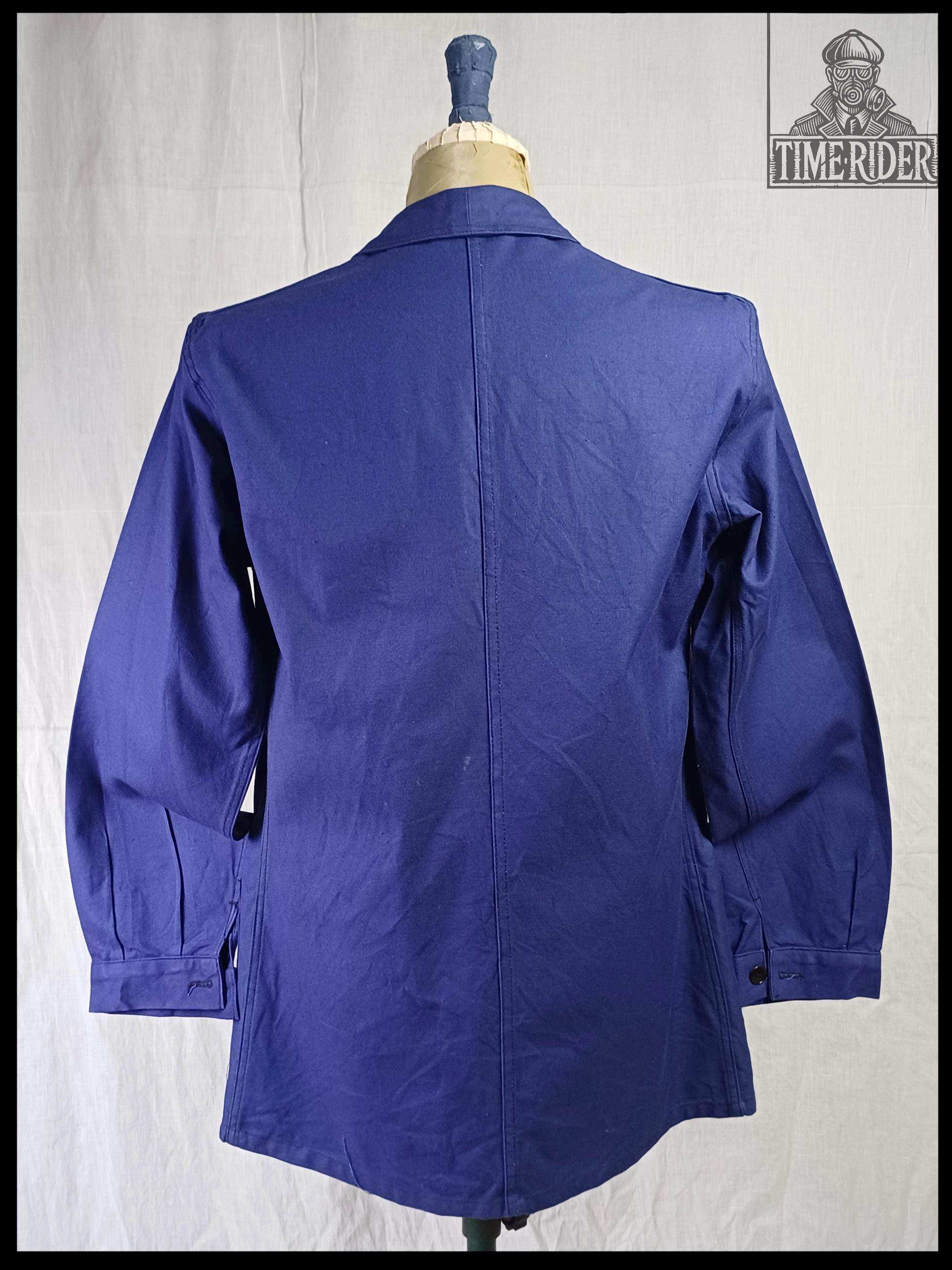 Vintage '60s French Military Workwear Bleu De Travail Indigo Blue
