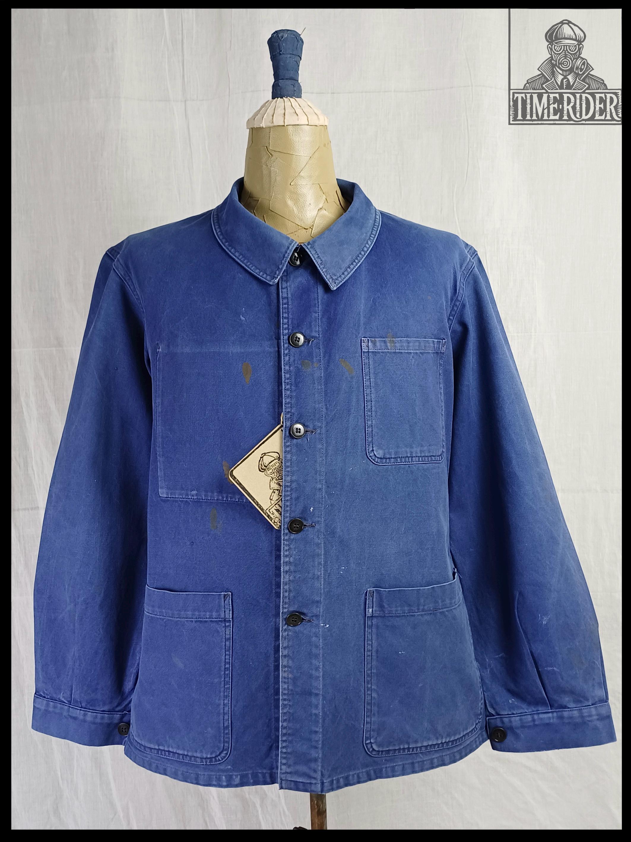 ジャケット・アウター dead!1960s french military work jacket Vintage 1960s French Military Workwear Bleu De Travail Chore